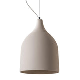 Trento Ceramic Pendant Light by Geo Contemporary in White ceramic with a white cord