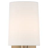 Trenton 1 Light Sconce Aged Brass By Crystorama Detailed View