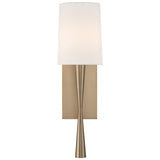 Trenton 1 Light Sconce Aged Brass By Crystorama