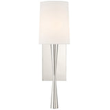Trenton 1 Light Sconce Polished Nickel By Crystorama
