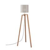 Trepai Floor Lamp by Vistosi, Finis: Natural Walnut Wood, Color: Smoky, ,| Casa Di Luce Lighting