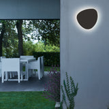 Tria Single Outdoor Wall Sconce Large Teak Wood By Bover Lifestyle View1