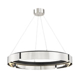 Tribeca Chandelier - Burnished Nickel with Black by Hudson Valley