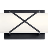 Trinsic Vanity Light Small Matte Black By Kichler - Detailed View