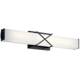Trinsic Vanity Light Small Matte Black By Kichler - Side View
