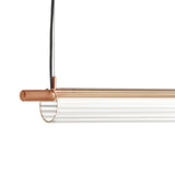 Trisel Linear Suspension By OLEV, Finish: Earth Brown, , | Casa Di Luce Lighting