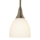 Trumpet Mini Pendant in Soft Gold, Opal Glass by Hubbardton Forge