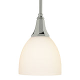Trumpet Mini Pendant in Sterling, Opal Glass by Hubbardton Forge