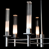 Truss 7-Arm Round Chandelier detail in Sterling, by Hubbardton Forge