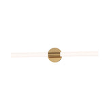 Tubi Bath Bar Vanity Light Natural Aged Brass by Maxim Lighting