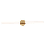 Tubi Bath Bar Vanity Light Natural Aged Brass by Maxim Lighting