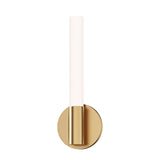 Tubi Wall Sconce Vanity Light Natural Aged Brass by Maxim Lighting