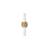 Tubo Bath Vanity Light Natural Aged Brass by Maxim Lighting