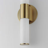 Tubo Bath Vanity Light Natural Aged Brass by Maxim Lighting