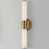 Tubo Bath Vanity Light Natural Aged Brass by Maxim Lighting