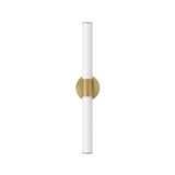 Tubo Bath Vanity Light Natural Aged Brass by Maxim Lighting