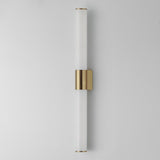 Tubo Bath Vanity Light Natural Aged Brass by Maxim Lighting