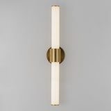 Tubo Bath Vanity Light Natural Aged Brass by Maxim Lighting