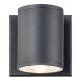 Tubular Outdoor Wall Light 4 Inch Matte Black