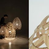 Tui Pendant Light Bamboo Bamboo By David Trubridge Lifestyle View