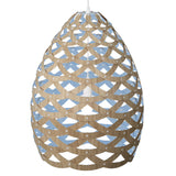 Tui Pendant Light Large Bamboo Blue By David Trubridge