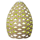 Tui Pendant Light Large Bamboo Lime By David Trubridge