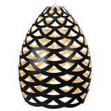 Tui Pendant Light Large Black Bamboo By David Trubridge