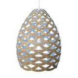 Tui Pendant Light Medium Bamboo Blue By David Trubridge