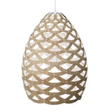Tui Pendant Light Medium Bamboo White By David Trubridge