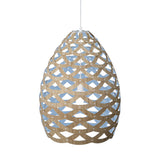 Tui Pendant Light Small Bamboo Blue By David Trubridge