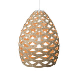 Tui Pendant Light Small Bamboo Orange By David Trubridge