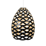 Tui Pendant Light Small Black Bamboo By David Trubridge
