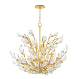 Tulip Chandelier - 9-Light - Gold Leaf by Hudson Valley