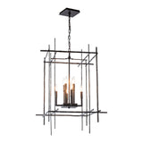 Tura Chandelier Large, shown in Oil Rubbed Bronze, by Hubbardton Forge