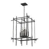 Tura Chandelier Large in Black by Hubbardton Forge