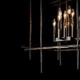 Tura Chandelier Large detail in Oil Rubbed Bronze, by Hubbardton Forge