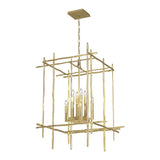 Tura Chandelier Large in Modern Brass by Hubbardton Forge