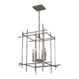 Tura Chandelier Medium in Dark Smoke by Hubbardton Forge
