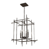 Tura Chandelier Medium in Oil Rubbed Bronze by Hubbardton Forge