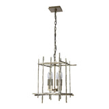 Tura Chandelier Small, shown in Modern Brass, by Hubbardton Forge