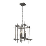 Tura Chandelier Small in Natural Iron by Hubbardton Forge