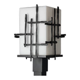 Tura Outdoor Post Lantern, shown in Coastal Oil Rubbed Bronze, by Hubbardton Forge