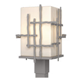 Tura Outdoor Post Lantern in Coastal Burnished Steel by Hubbardton Forge