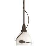 Twining Leaf Mini Pendant in Bronze by Hubbardton Forge