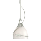 Twining Leaf Mini Pendant in Sterling by Hubbardton Forge