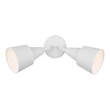 Two Light Adjustable Swivel Flood Light White By Generation Lighting