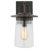 Tybee Outdoor Wall Lantern Antique Bronze Medium By Generation Lighting