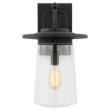 Tybee Outdoor Wall Lantern Black Large By Generation Lighting