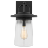 Tybee Outdoor Wall Lantern Black Medium By Generation Lighting