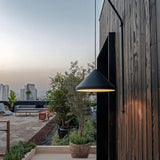 Ubatuba Ceramic Swing Arm Wall Light Graphite By Geo Contemporary - Lifestyle View